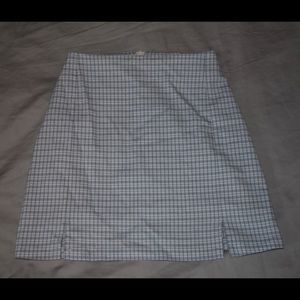 Plaid mini skirt